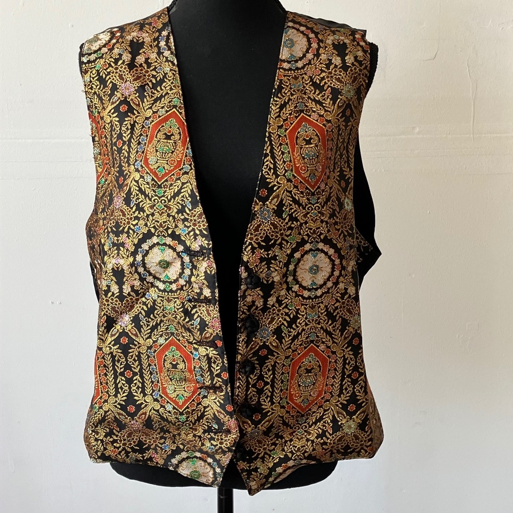 Vintage metallic decorative vest - Picture 1 of 10